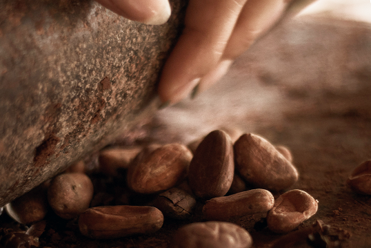 Image of warehouse, with sunset in the background